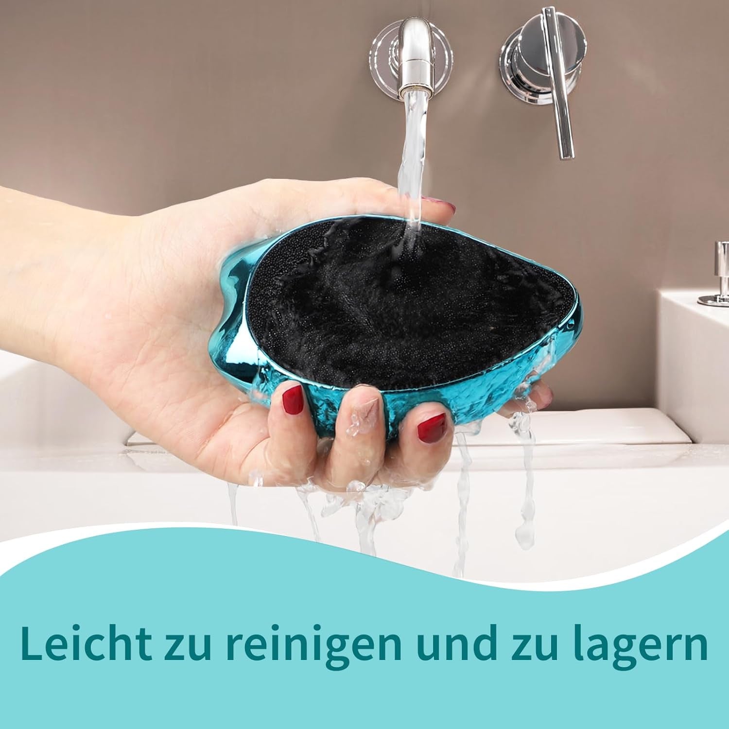 2In1 Nano Glas Hornhautentferner,Hochwirksame Hornhaut Entfernung Für Nass&Trocken Füsse,Professionelle Hornhautfeile Hornhautraspel Zur Fußpflege Sicher&Schnell Hornhautentfernung (Blau)